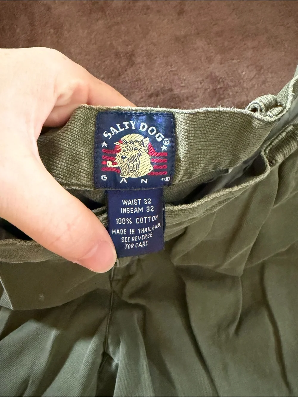 100% Cotton Gant Double Pleat Pants
